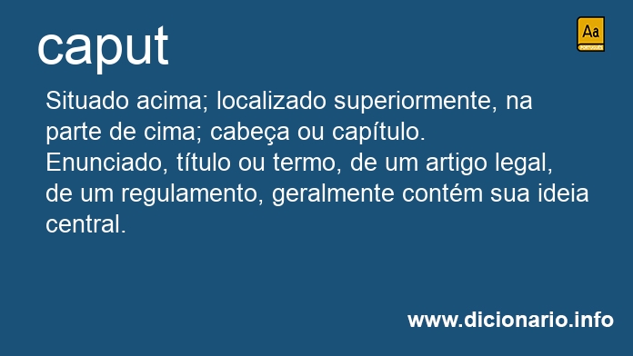 Significado de caput
