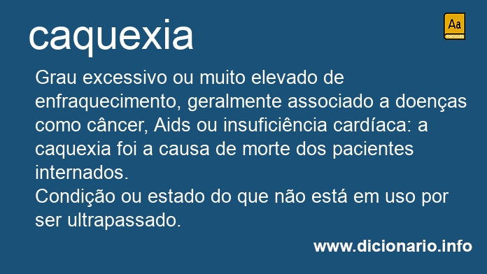 Significado de caquexia