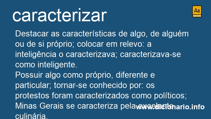 Significado de caracterize