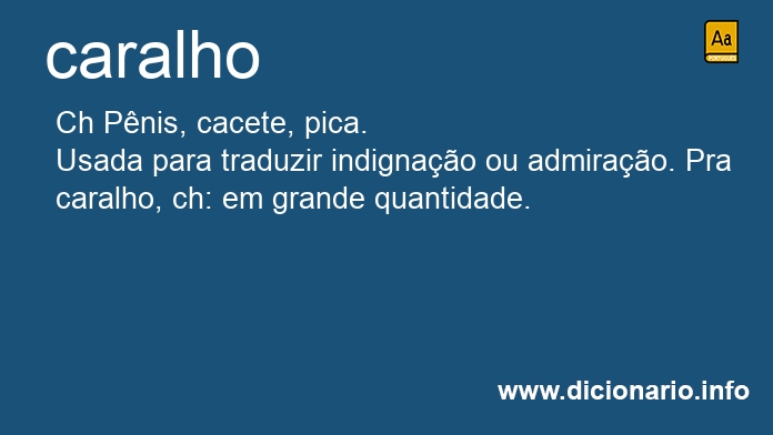 Significado de caralho