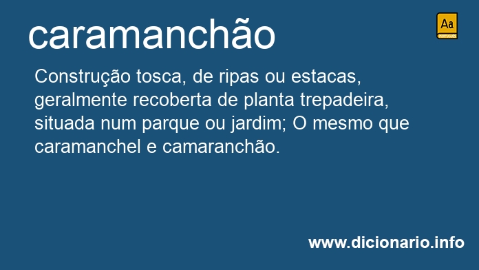 Significado de caramancho