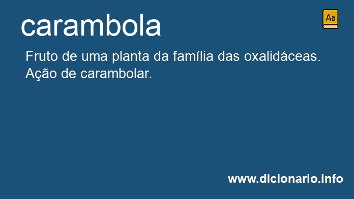 Significado de carambola