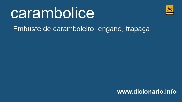 Significado de carambolice