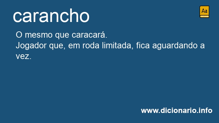 Significado de carancho