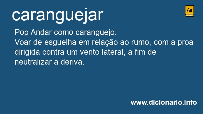 Significado de caranguejou