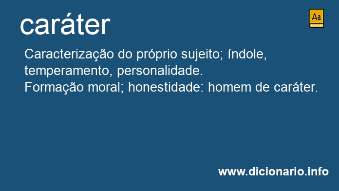 Significado de carter