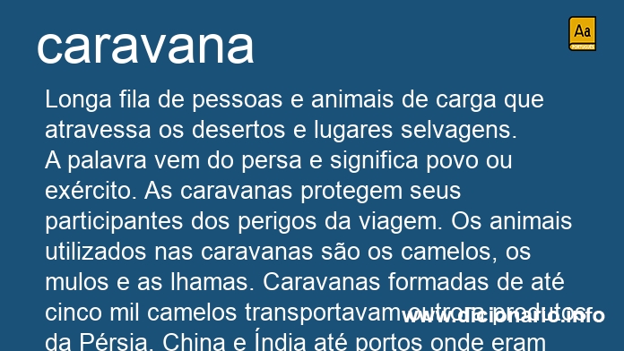 Significado de caravanas