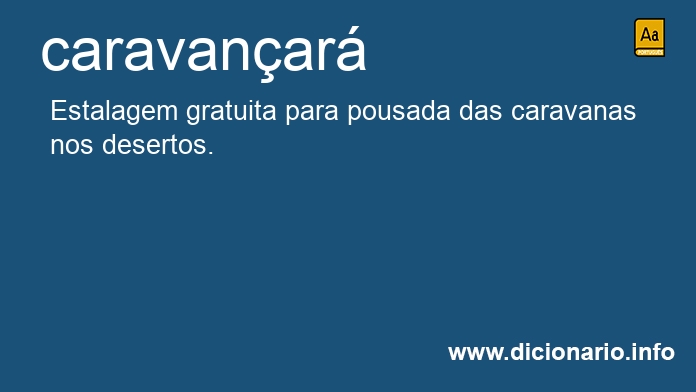 Significado de caravanars