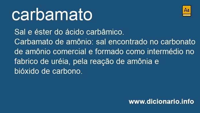 Significado de carbamato