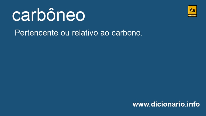 Significado de carbneo