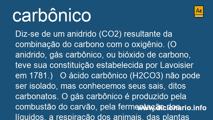 Significado de carbnica