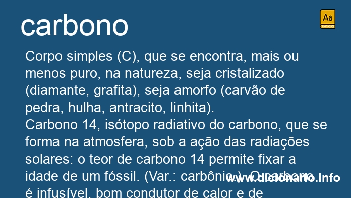 Significado de carbono