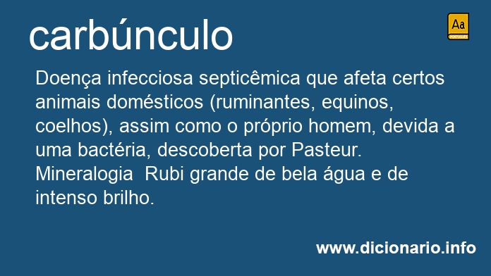 Significado de carbnculo