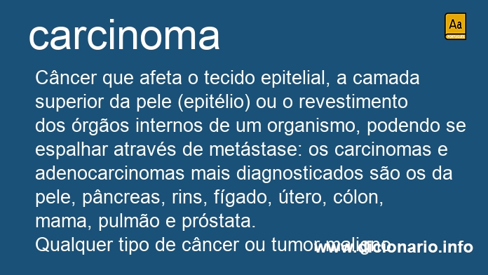 Significado de carcinomas