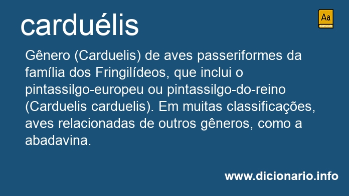 Significado de cardulis