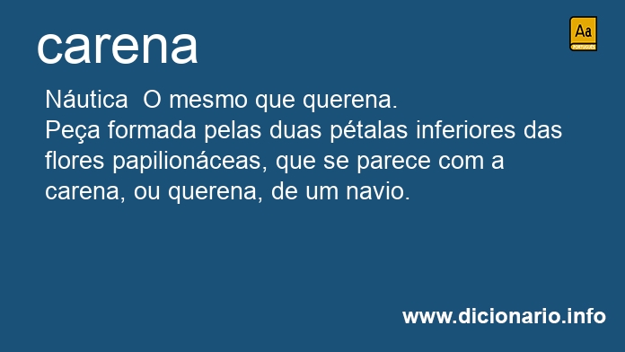 Significado de carena