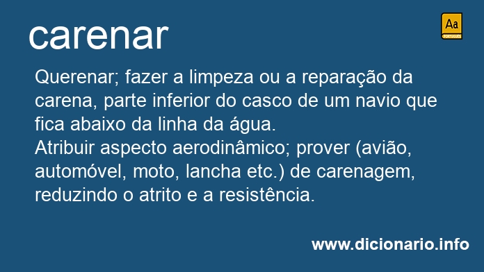 Significado de carenando