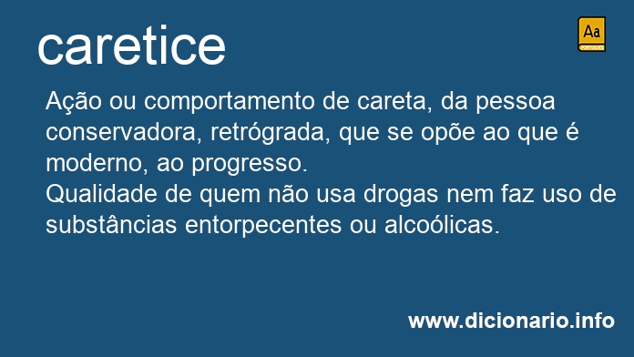 Significado de caretices