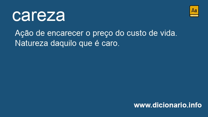 Significado de carezas