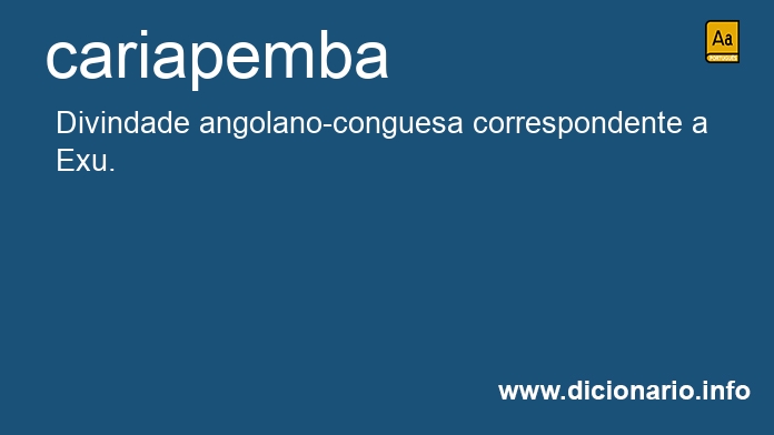 Significado de cariapemba