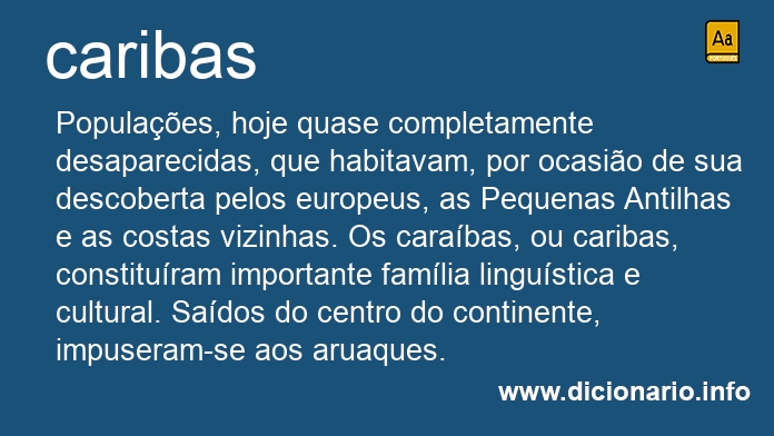 Significado de caribas