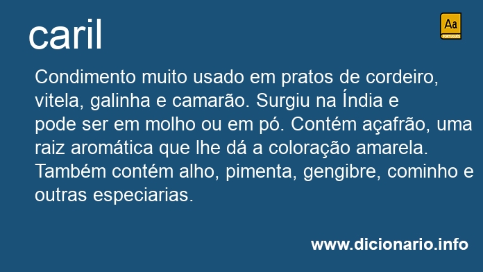 Significado de caril