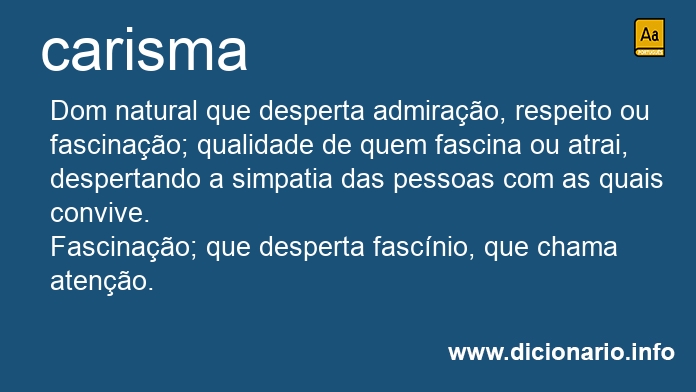 Significado de carisma