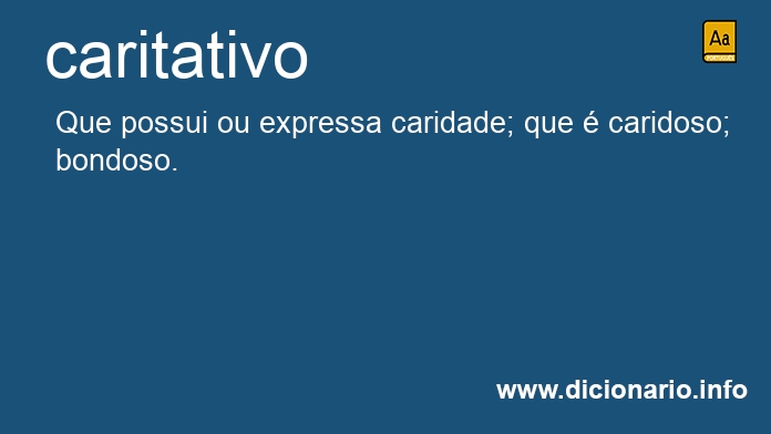 Significado de caritativa