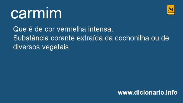 Significado de carmim