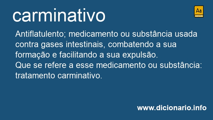 Significado de carminativo