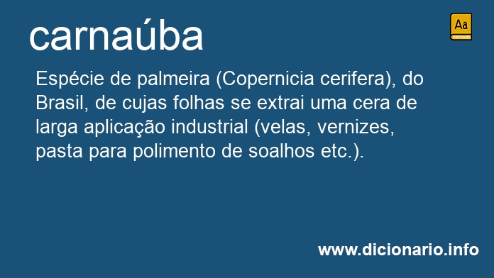 Significado de carnaba