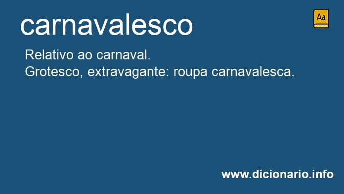 Significado de carnavalesca