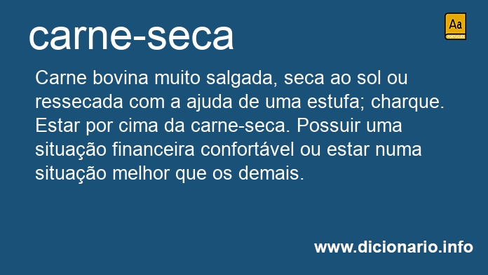 Significado de carne-seca