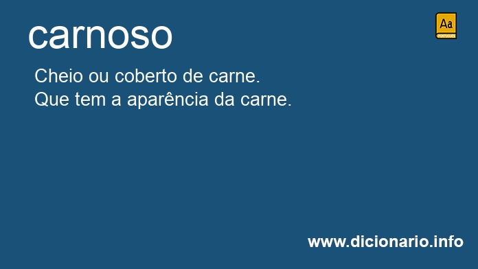 Significado de carnoso