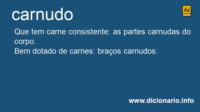Significado de carnudo