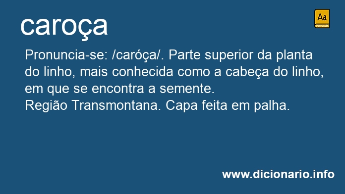 Significado de caroa