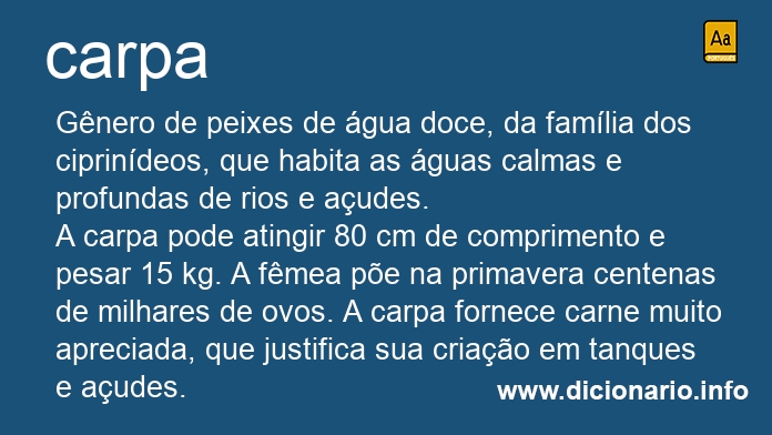 Significado de carpa