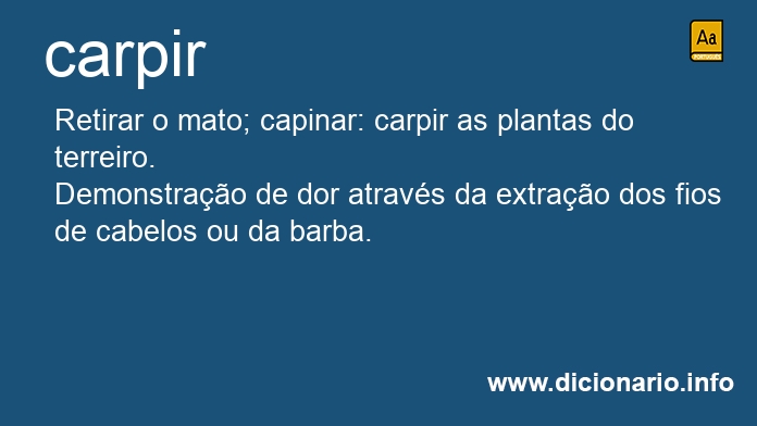 Significado de carpem