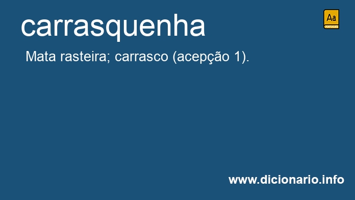 Significado de carrasquenha
