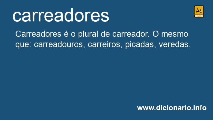 Significado de carreadores