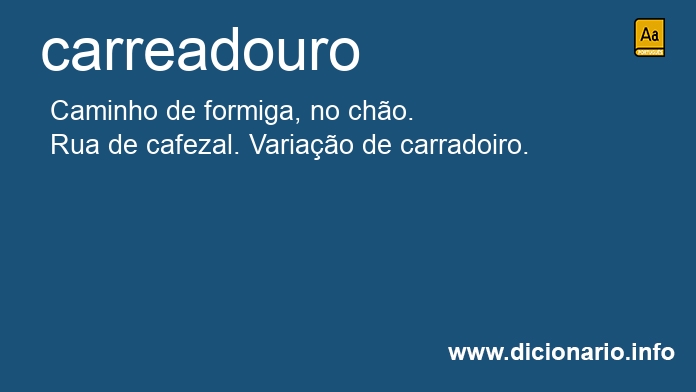 Significado de carreadouro