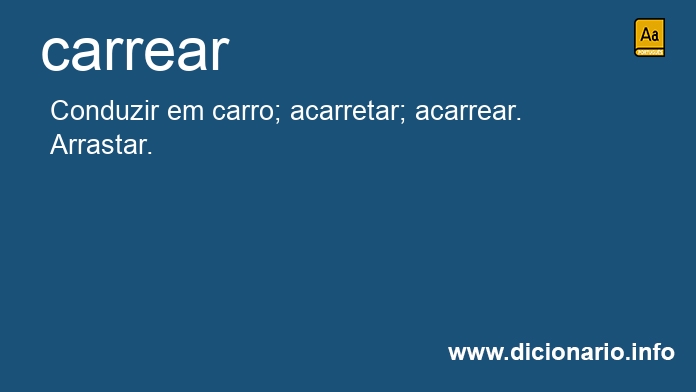 Significado de carrear