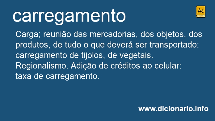 Significado de carregamento