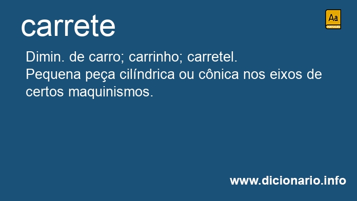 Significado de carrete