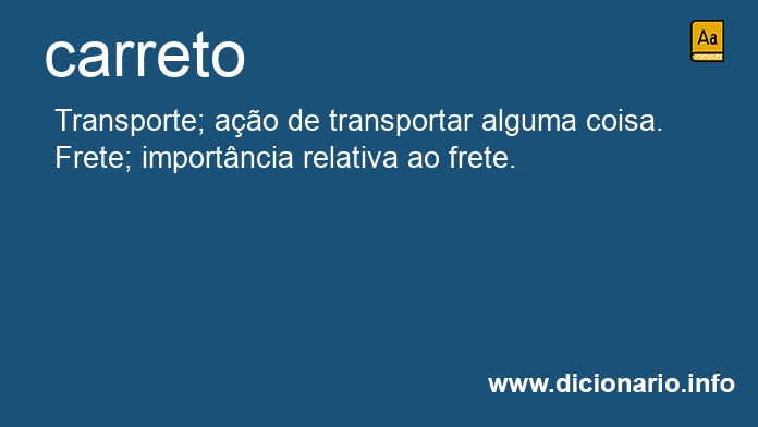 Significado de carreto