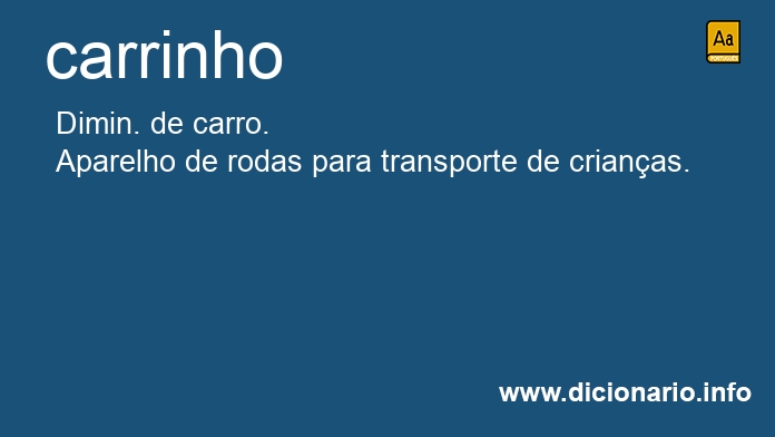 Significado de carrinho