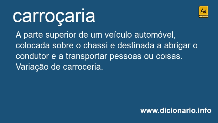 Significado de carroaria