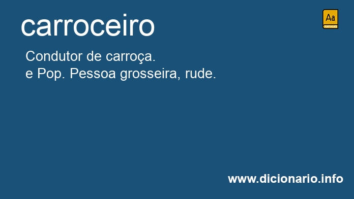 Significado de carroceiro