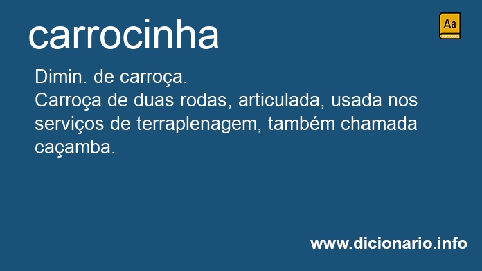 Significado de carrocinha