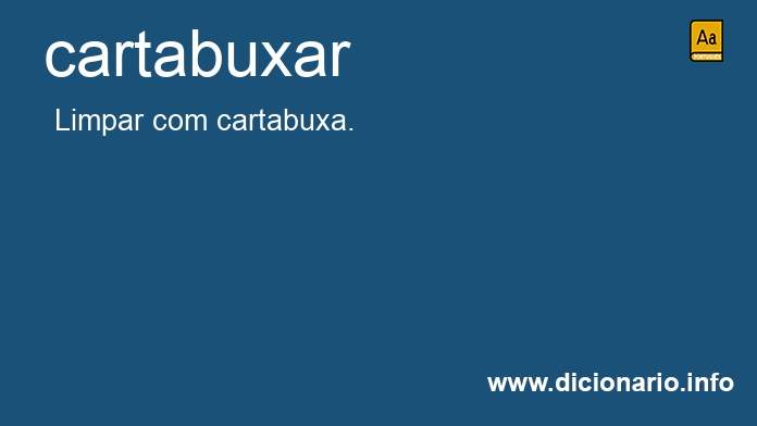 Significado de cartabuxar